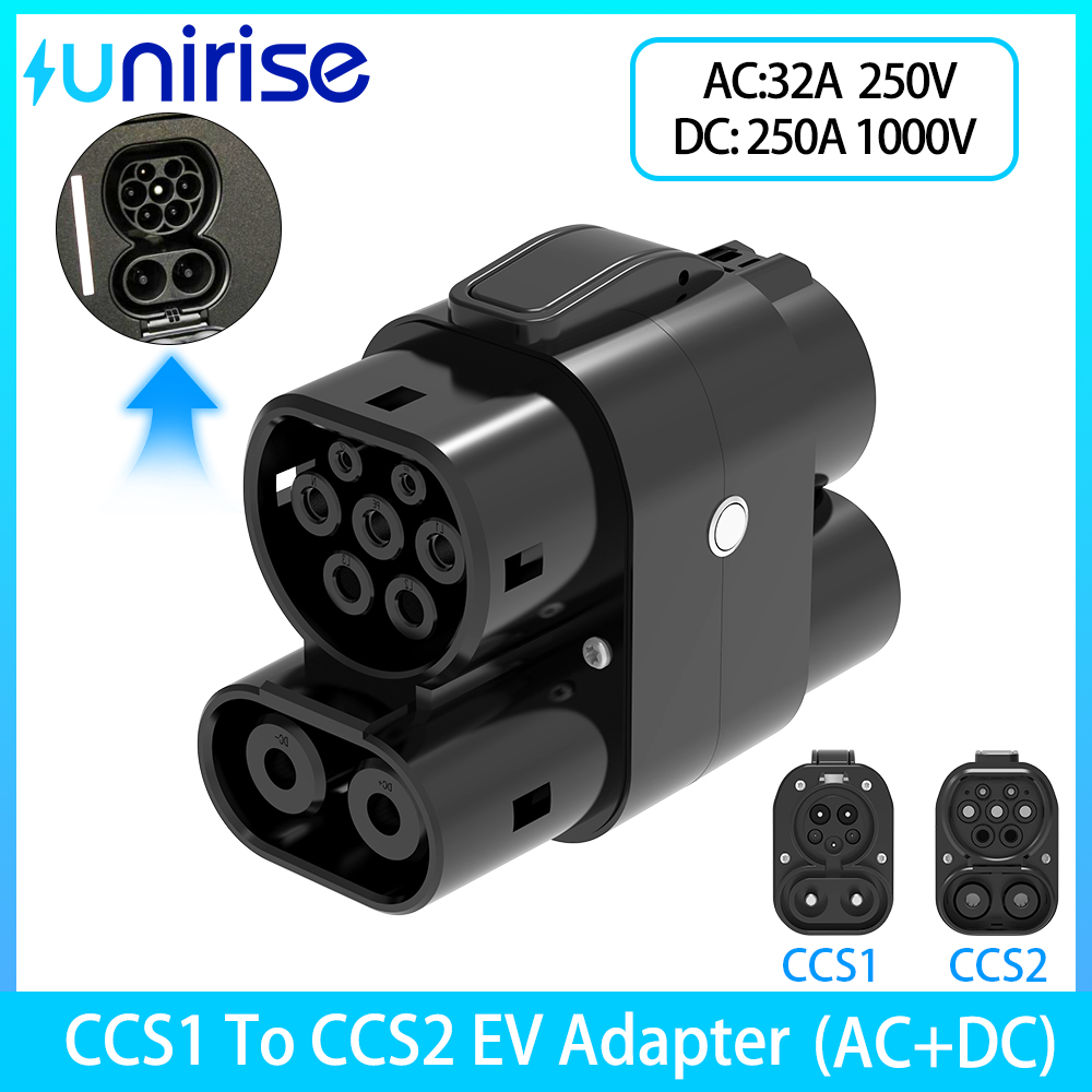CCS1 to CCS2 EV Adapter AC+DC  - Ccs2 To Ccs1 Fast Charge Adapter 250Kw recension och pris