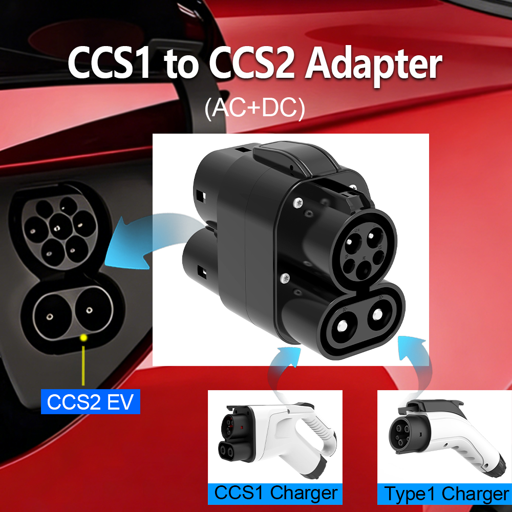 CCS1 to CCS2 EV Adapter AC+DC  - Ccs2 To Ccs1 Fast Charge Adapter 250Kw recension och pris